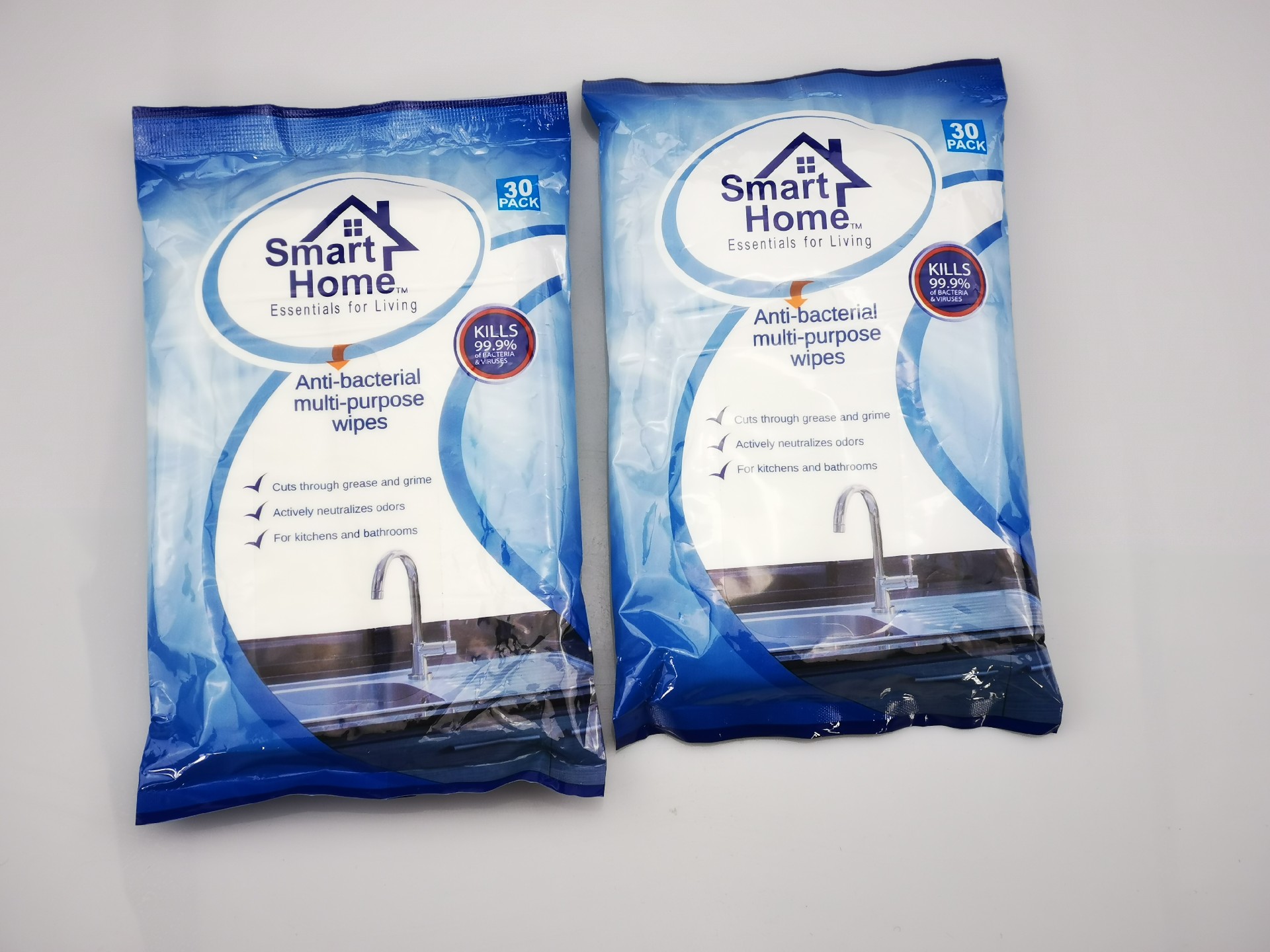 Sanitary ware cleaning wipes