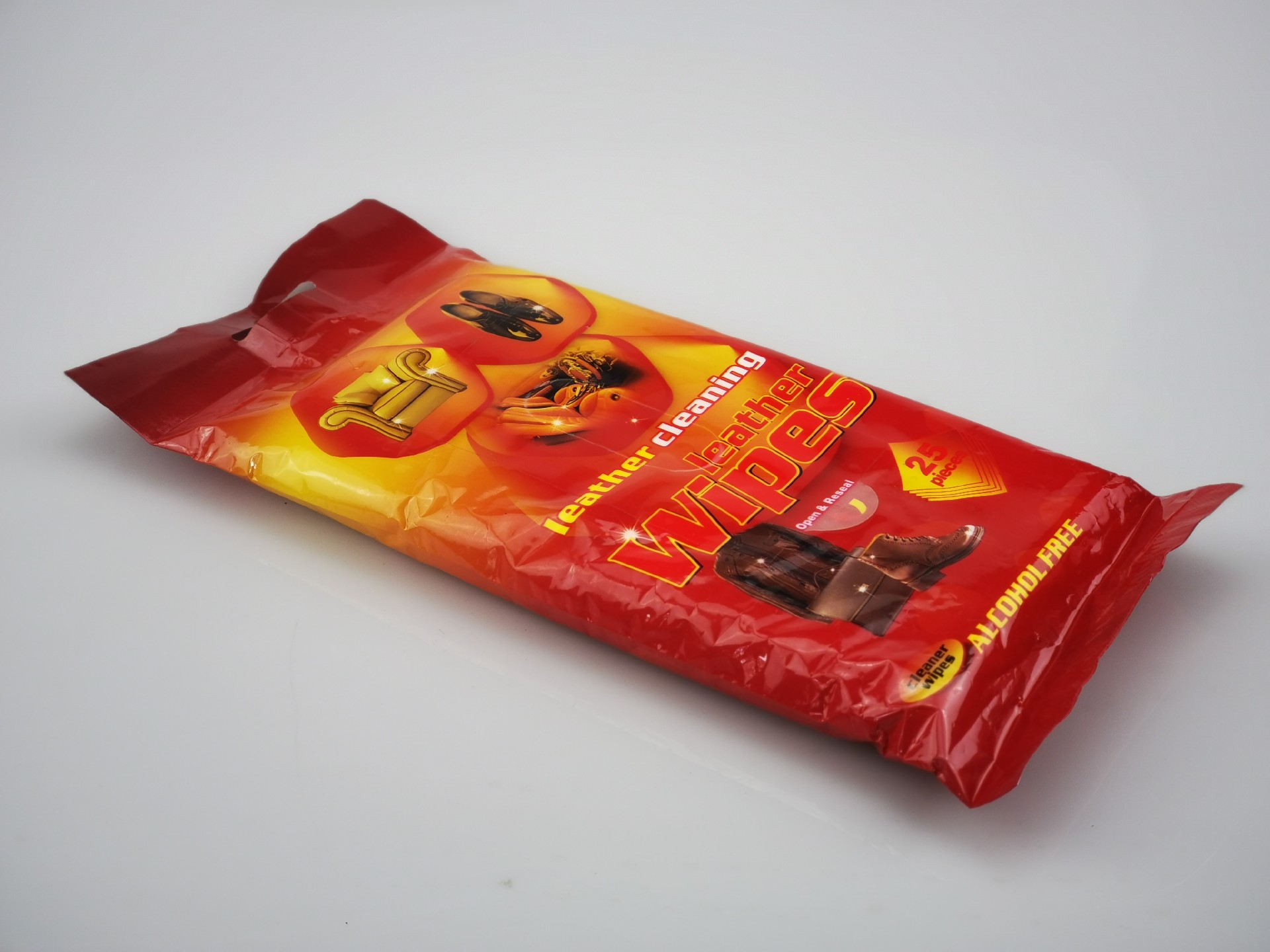 Leather cleaning care wipes