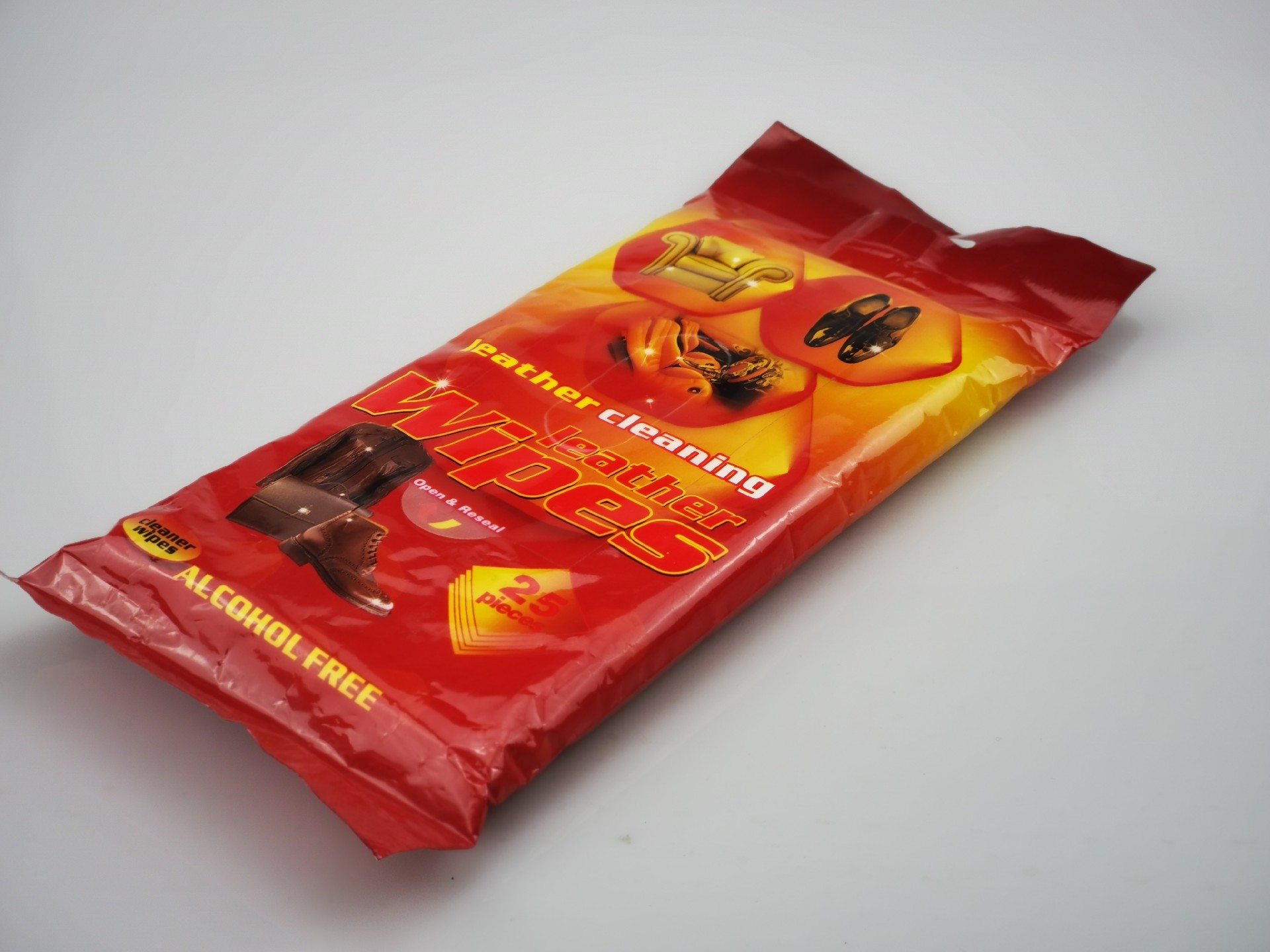 Leather cleaning care wipes