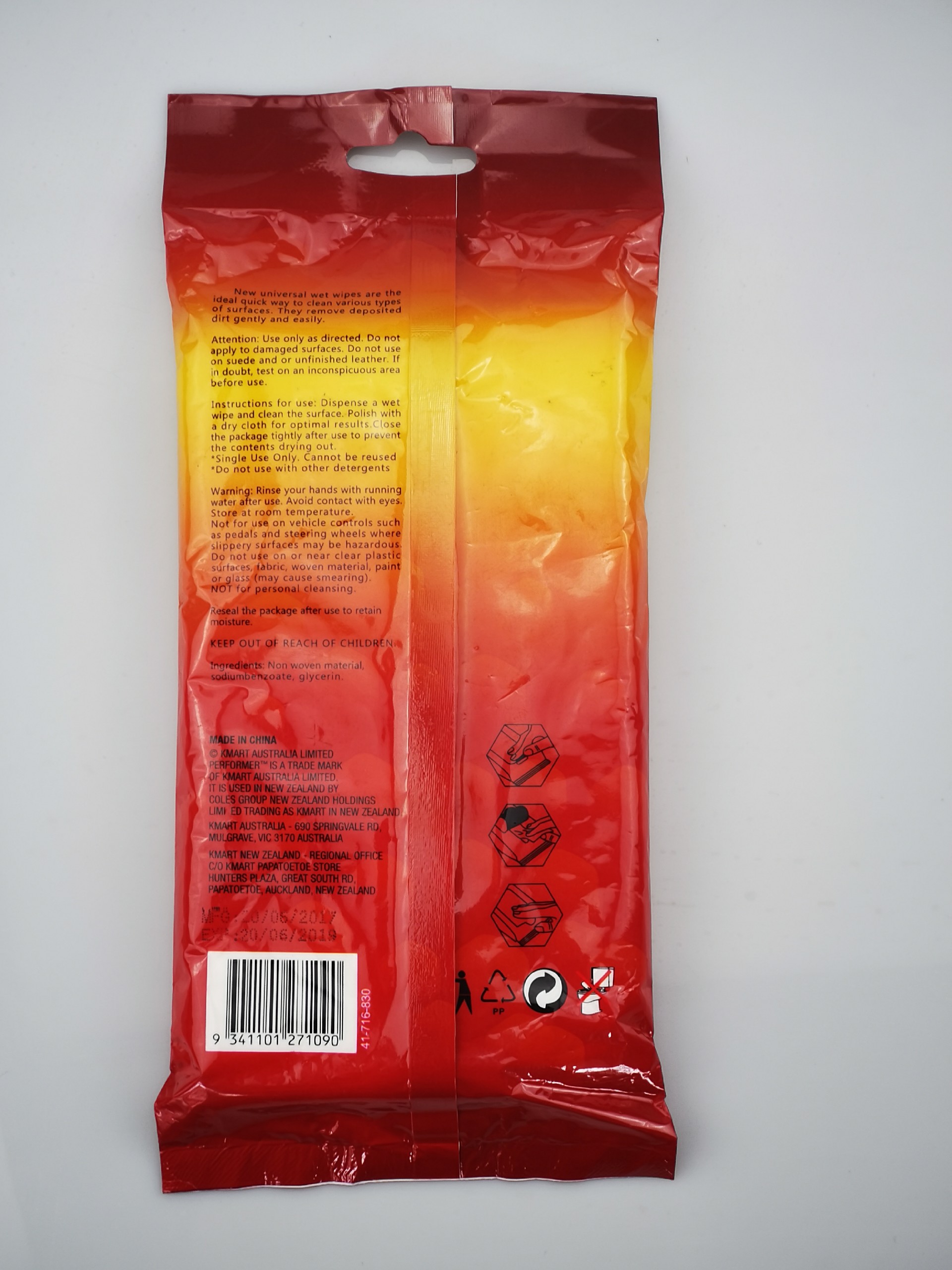 Leather cleaning care wipes